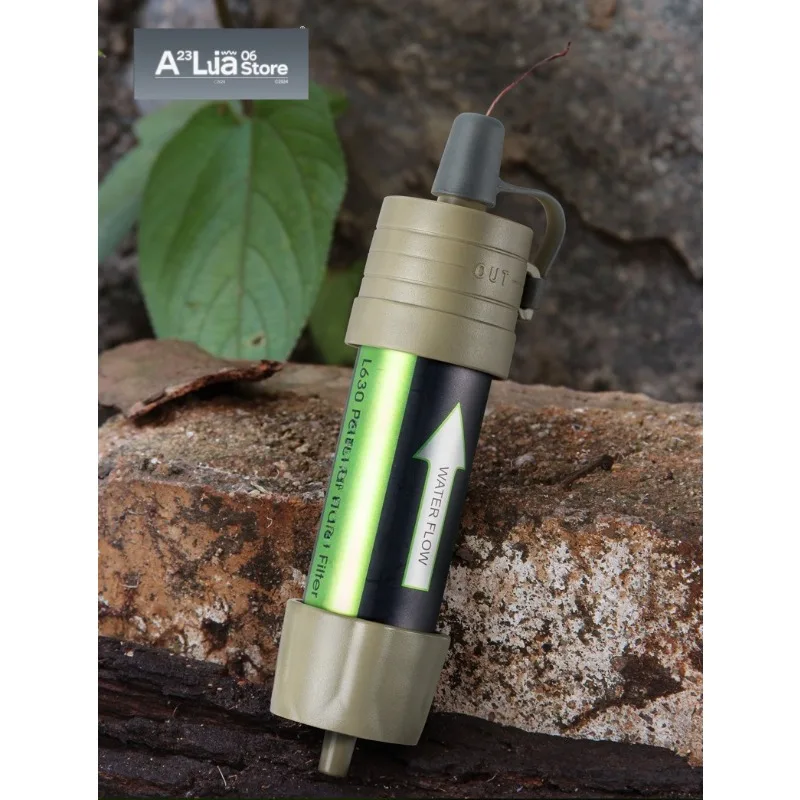 Gravity Water Filter Straw Bag Portable Survival Filtration System for Hiking Camping
