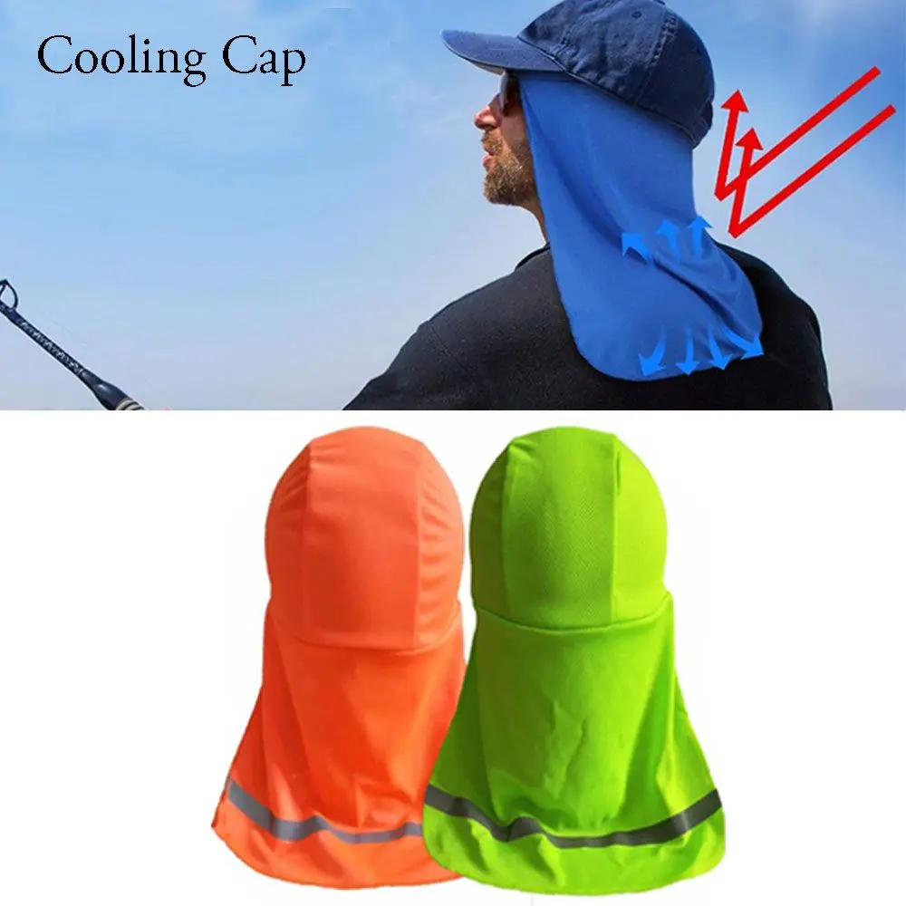 Cooling Cap Elastic Sun Shade Hat Wide Brim Neck Shield Elastic Hard Cap UV Protection to Cover Neck for Fishing Riding