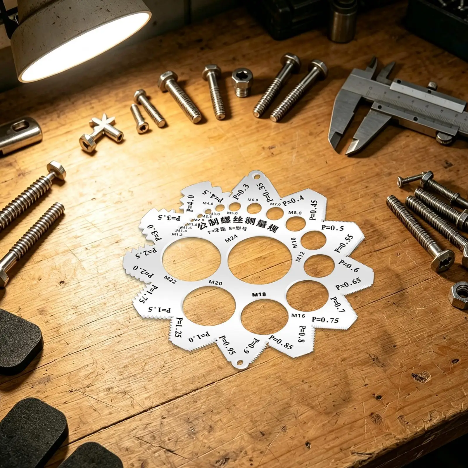 stainless steel thread gauge with integrated forging process accurate pitch measurement for metric british american screws