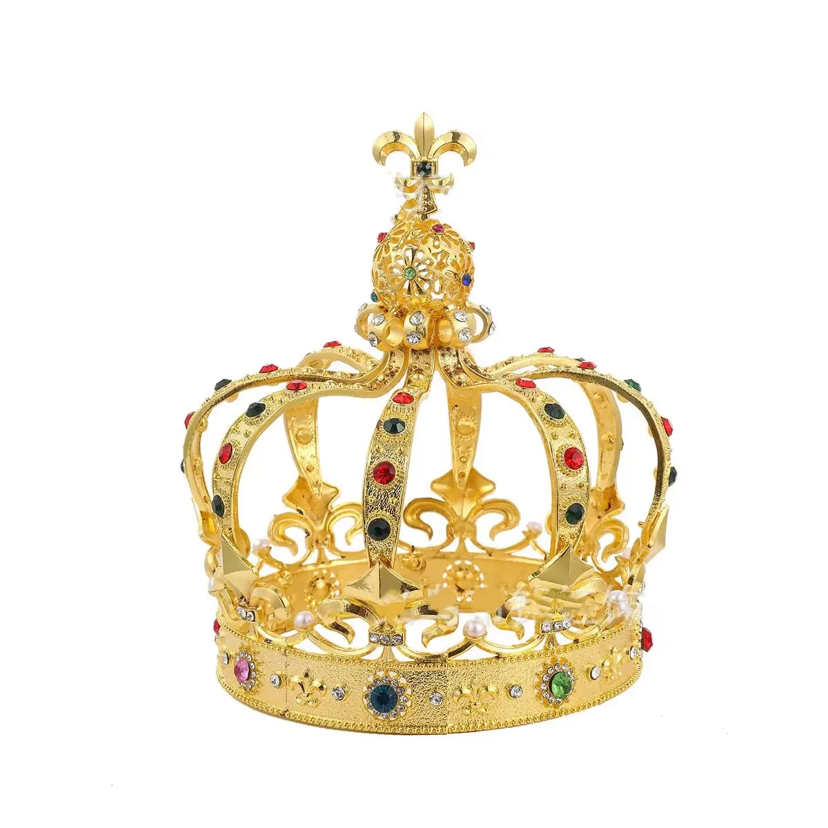 Christmas Double Deer With Colored Rhinestone Crown Party Tiara