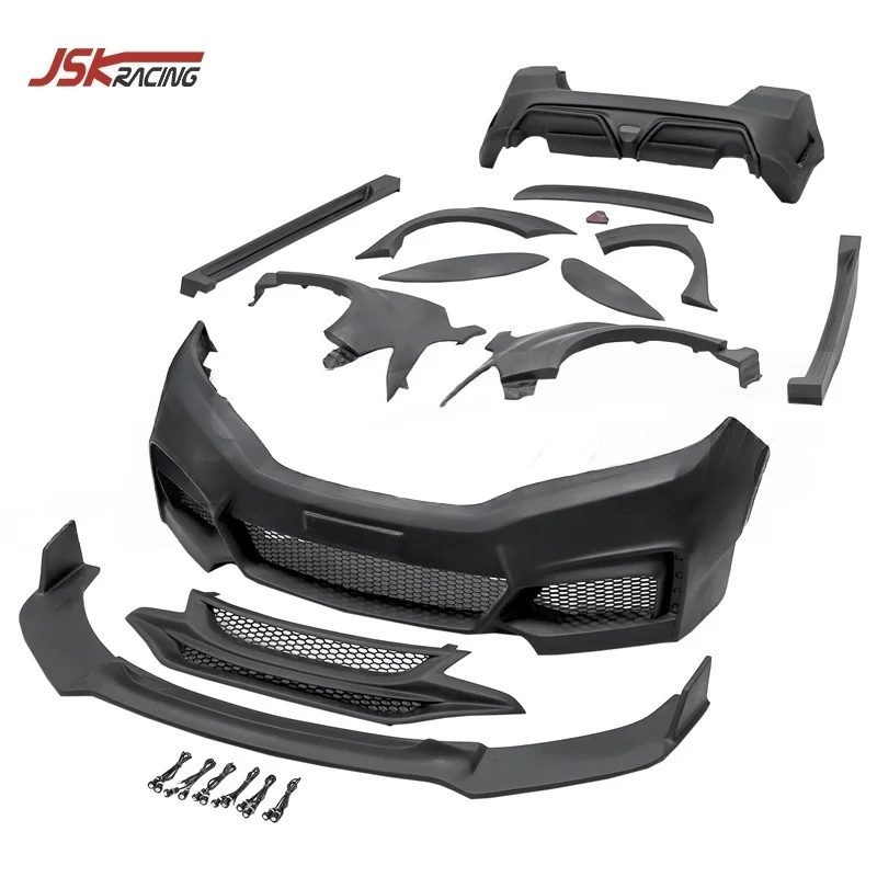 

Fiber Glass Wide Body Kits For 2014-2019 Honda FIT JAZZ GK5 Bodykit Upgrade To MUG Style