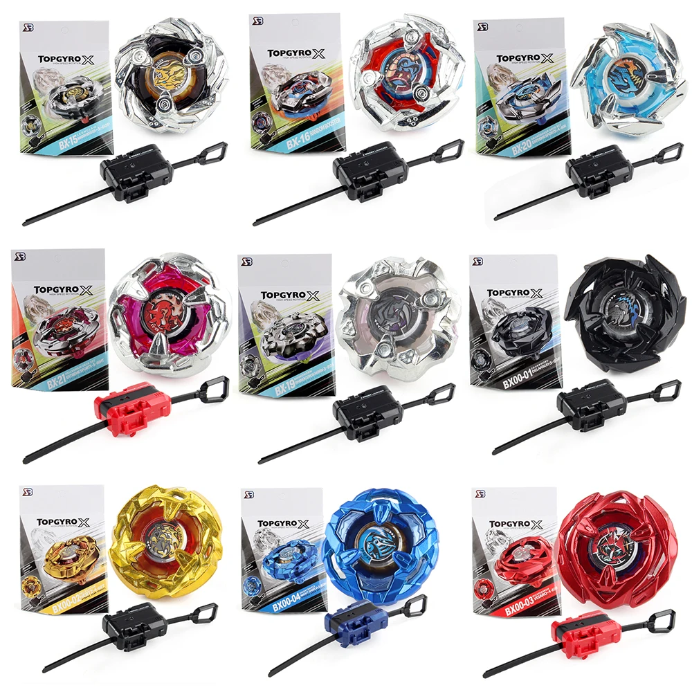 Bey BX Gyro Metal Evolution Battle Spinning Top Starter with Ripcord Launcher Gift Christmas Xmas