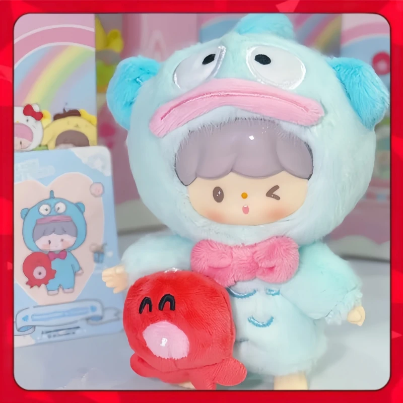 Genuine Zzoton × Sanrio Characters Love-League Buddies Series Blind Box Kawaii Vinyl Plush Bag Pendant Doll Mystery Box Gift