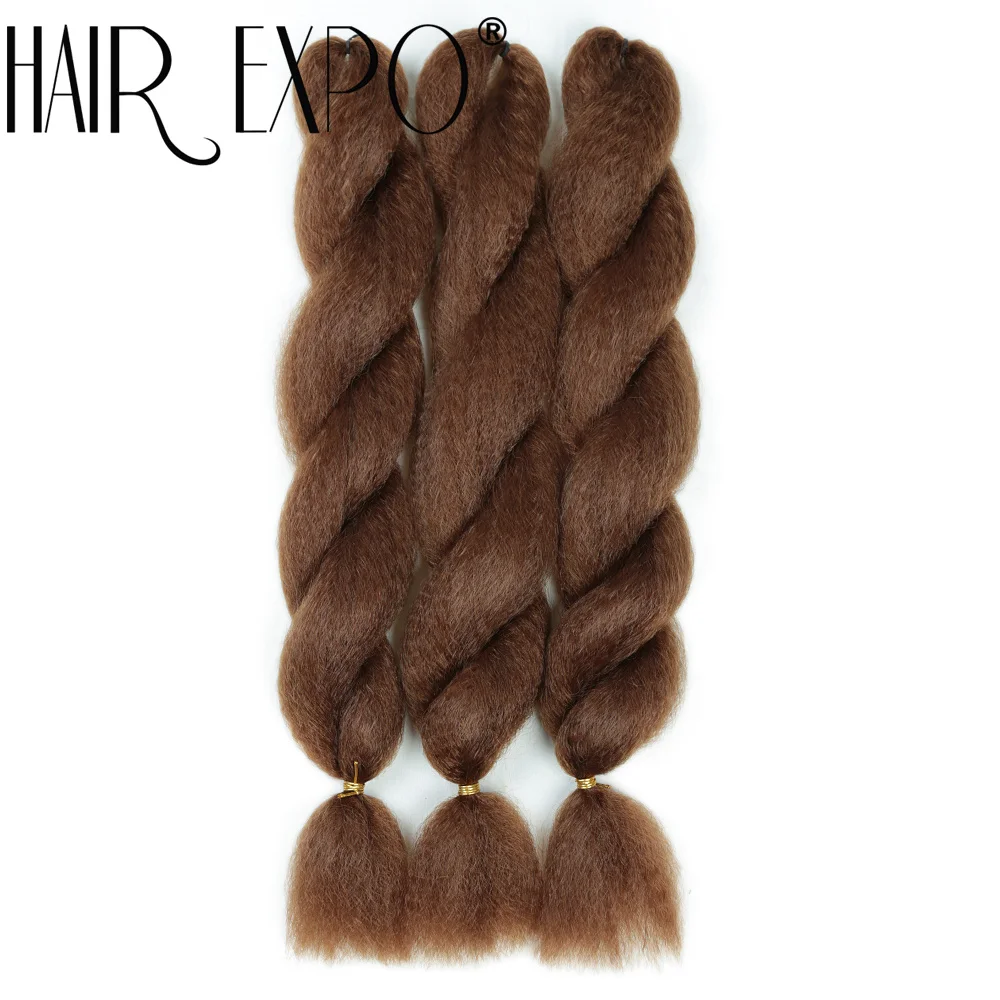 26 Zoll Vixen Crochet Bulk Hair Synthetische Jumbo Braids Flauschiges Yaki Glattes Crochet Haar Afro Kinky Curly Flechthaarverlängerung – Detail 11