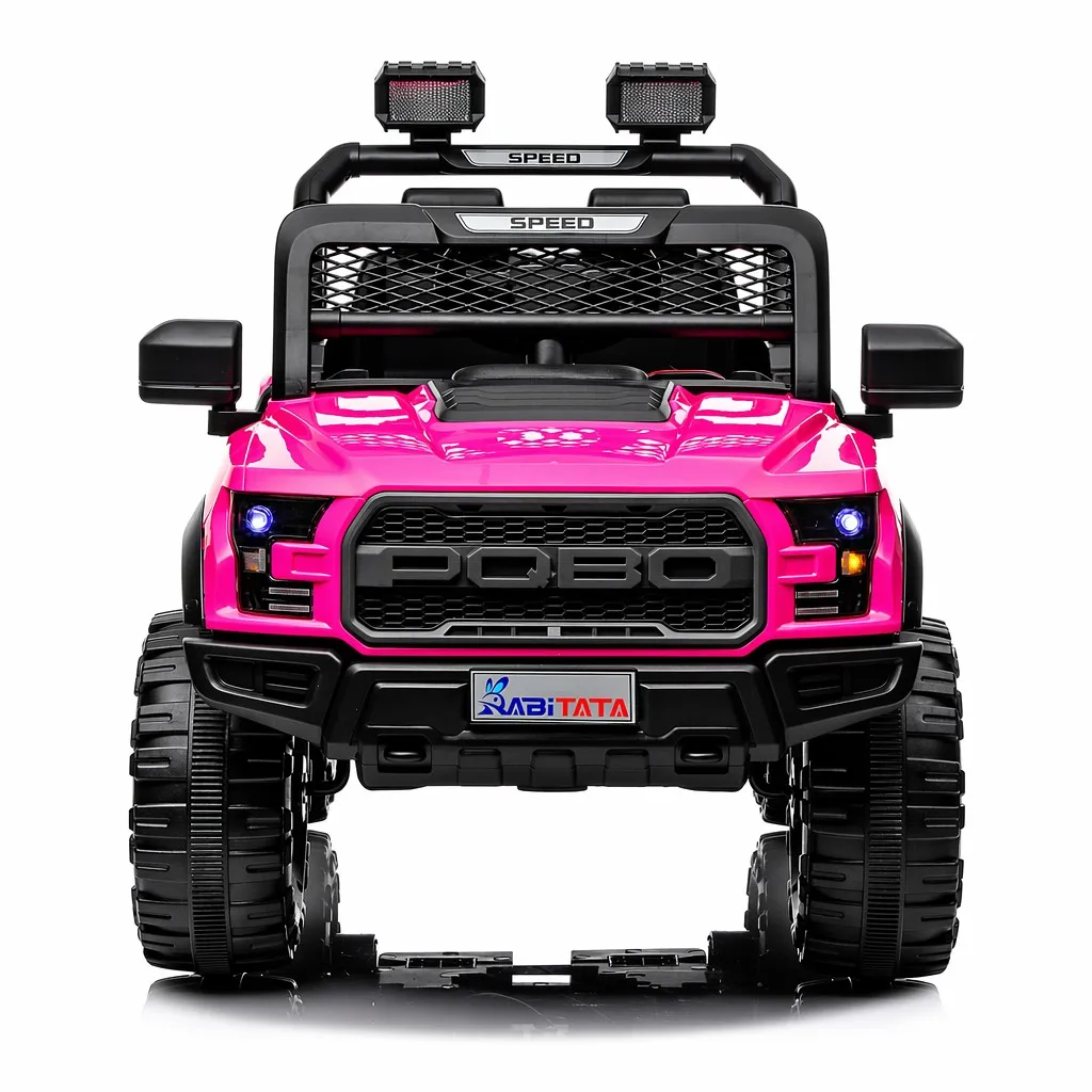 12V Electric Car 2 Seater Ride on Toys Car for Girls Kids Electric Ride on Car, 2 Motors Off Road Toy Car with Remote and Manual Modes, Swing Function, LED Lights, Music, Suspension, Ages 3-8 for Boys Girls