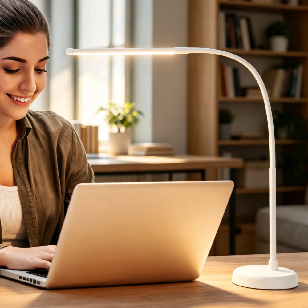 LED Desk Lamp, Swing Arm Architect Task Lamp with Long Flexible Gooseneck, 3 Color Modes, and USB Adapter for Home Reading Lamp