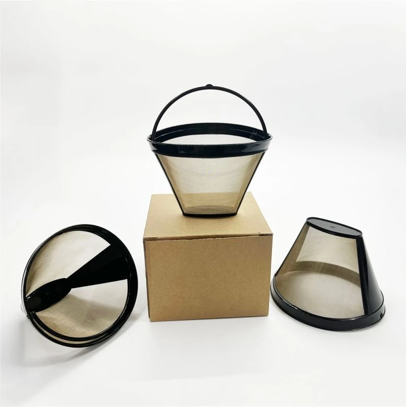 1/3pcs Cone Shape Permanent Coffee Filter Mesh Basket Stainless Steel Reusable Kitchen Coffeeware Coffee Filters Tea Brewer