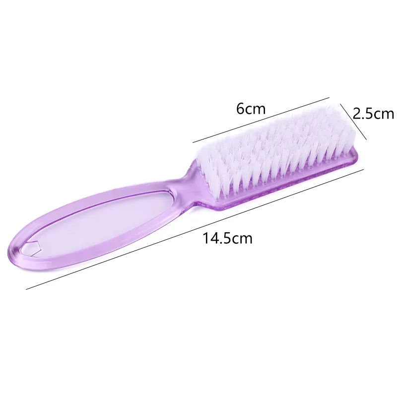 4 pezzi spazzole per pulizia spazzole per unghie trasparenti impugnatura in plastica detergente per spazzole multifunzionale pedicure per manicure