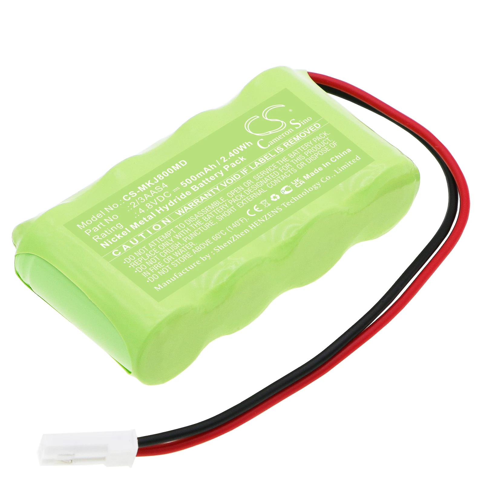 

Cameron Sino 4.8V 500mAh Medical Battery 2/3AAS4 for Kejian Jaundice Meter KJ-8000 +TOOL