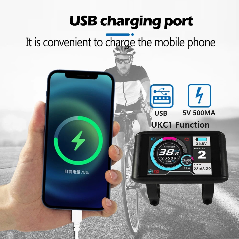 

48 В-72 В 1500 Вт2000 Вт бесщеточный контроллер двигателя 40A ЖК-дисплей UKC1 панель дисплея электрический велосипед скутер с сумкой для контроллера подарок