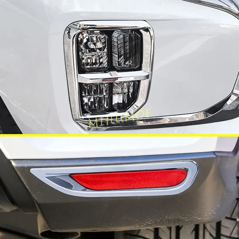 

Передние и задние хромированные накладки на противотуманные фары для Mitsubishi ASX Outlander Sport 2020-2023
