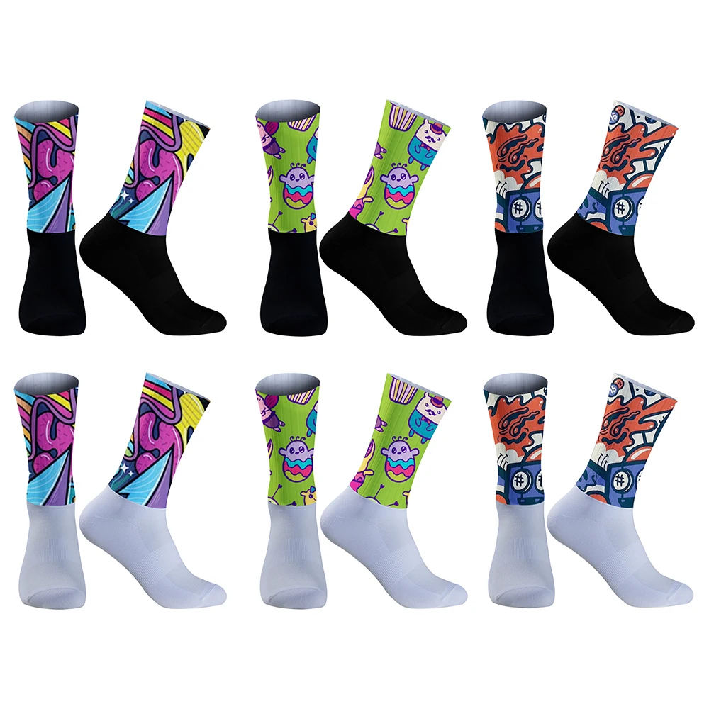 

2025 Breathable Road Bicycle Socks Cycling Socks New Men Women Outdoor Sports Racing Sport Socks High Quality