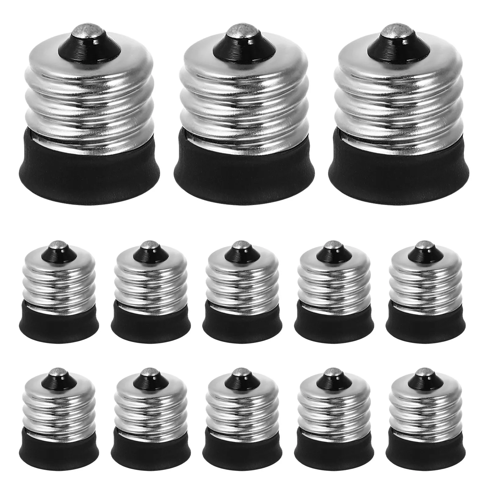 15pcs E17 to E14 Lamp Base Socket Converter Adapter for Fan Lights, LED Bulbs & Home Lighting Fixtures