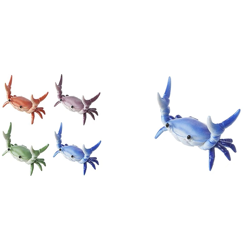 

T04C-Japanese Creative Cute Crab Pen Holder Weightlifting Crabs Penholder Bracket Storage Rack Gift Stationery