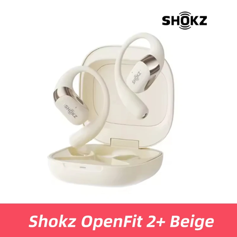 SHOKZ OpenFit 2+ gratis oortelefoons Dolby Audio-compatibel 48 uur IP55 waterbestendigheid USB-C draadloos opladen Nieuw T921