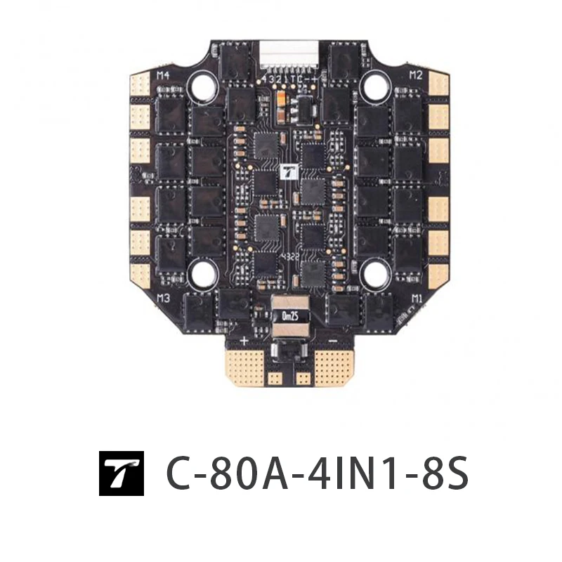 CINE80A 8S-4IN1 ESC 30x30 T-MOTORHOBBY Support 8S Continuous 80A load Efficient PCB Heat Dissipation Design Reduce wire loss