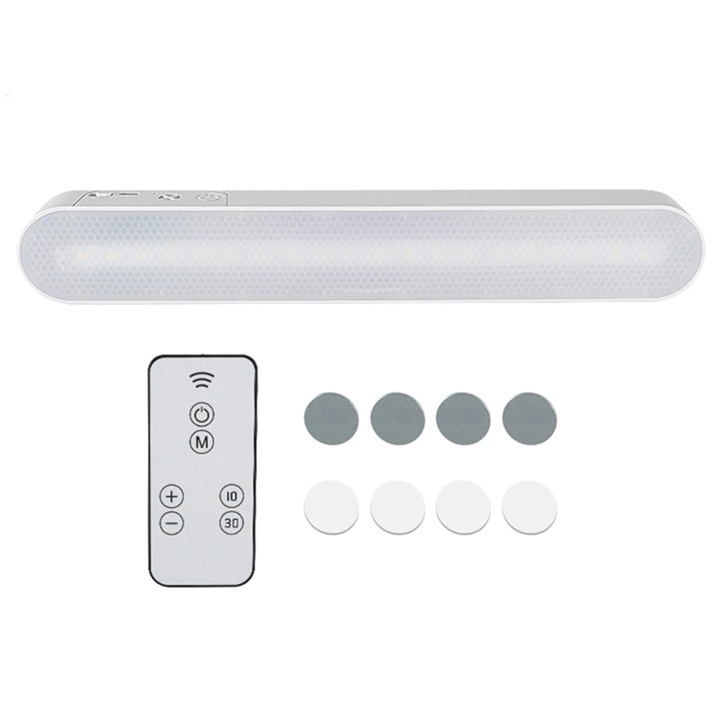 Hanging Desk Lamp Rechargeable Wireless LED Touch-Sensitive Lamp Adhesive Reading Lamp Cabinet Light with Remote Control-A31R