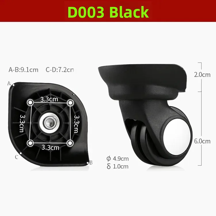 Smooth Universal Wheels Small Luggage Suitcase with Pull Rod Lightweight Portable Bag Wheel 016 for Travel And Business