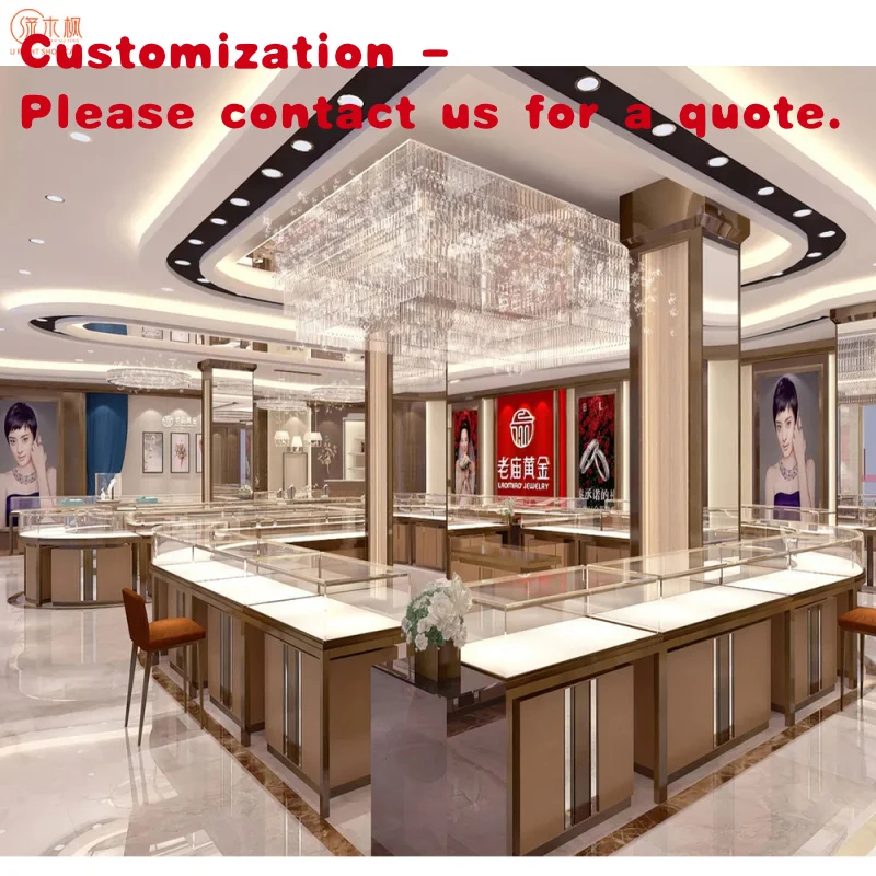 

custom.Shopping Mall Portable Jewelry Display Showcase Custom Luxury Showcase Jewelry Shop