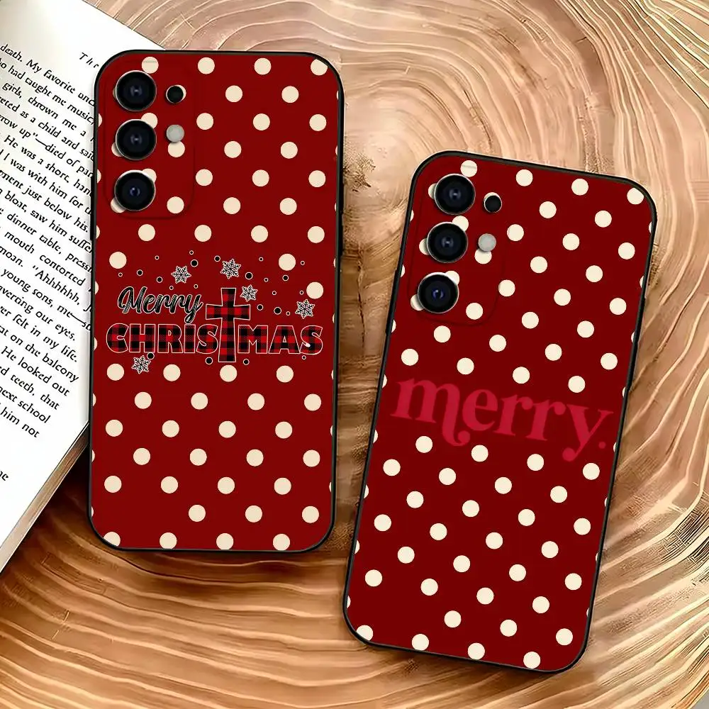 Merry Christmas Snowman Phone Case Silicone Soft For Samsung S26,S25,S24,S21,S22,S23,Ultra,S20,Plus,Fe,Lite