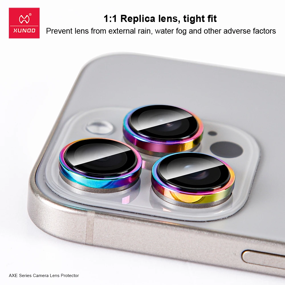 XUNDD 3PCS/2PCS Camera Lens Protector For iPhone 13 14 15 16 Pro Max 15 16 Pro 16 Plus HD Lens Glass Full Coverage Film