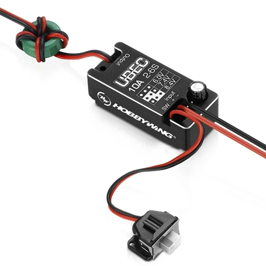 HobbyWing V2 Full Waterproof UBEC Voltage Regulator Module 2~6S 6/7.4/8.4V 10A Rc Car Voltage Regulator Module