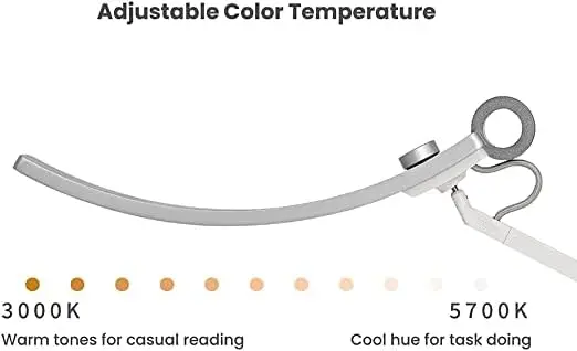 E-Reading Schreibtisch lampe Augen pflege für Home Office, Lesen, Lernen, Handwerk ultra breit, hell, dimmbar mit 13 Farbmodi