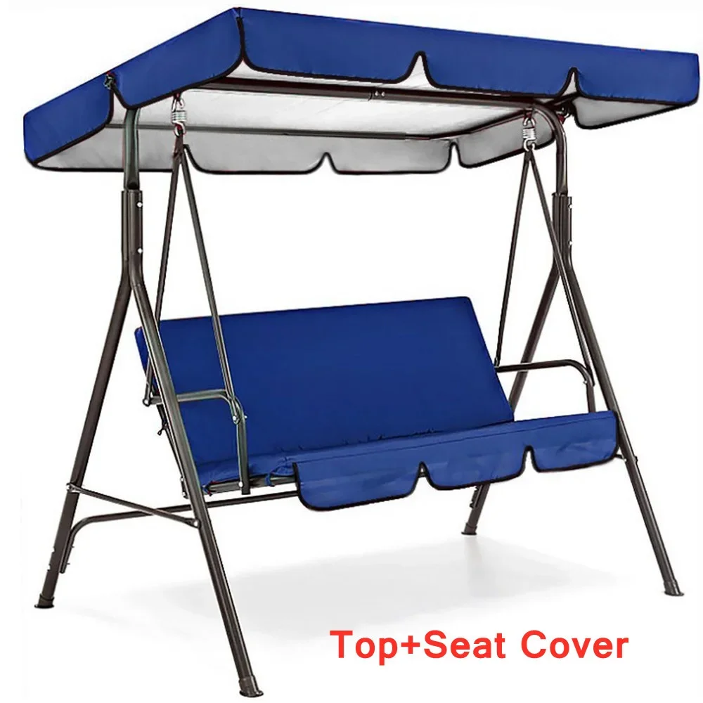 Imagem -03 - Impermeável Swing Almofada Cover Grupo Outdoor Substituição Canopy Pátio Garden Yard Seater Chair Covers Hammock Almofada