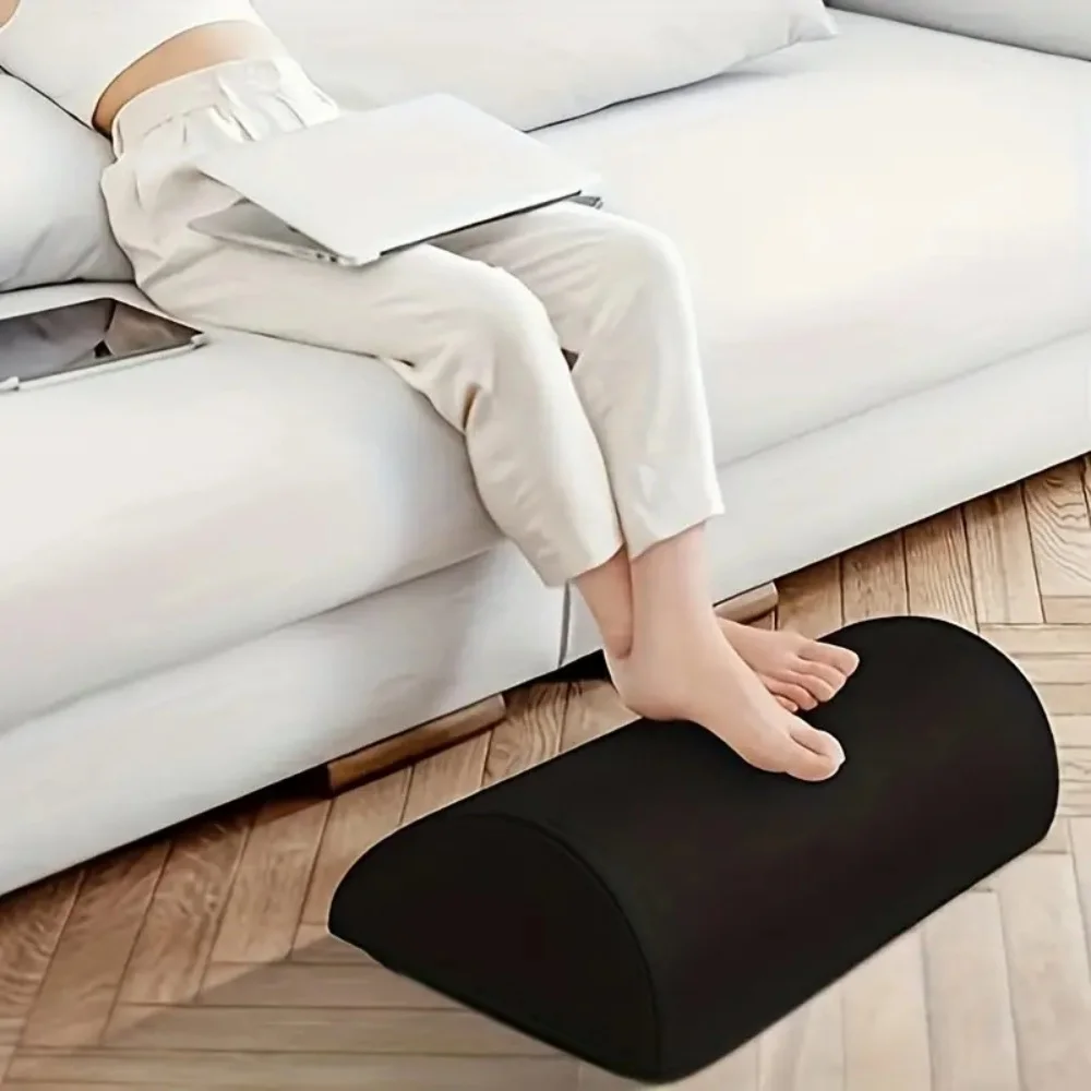 Ergonomic Memory Foam Foot Rest Under Desk Foot Stool Non Slip Foot Pillow with Washable Breathable Cover for Office Home Sofa