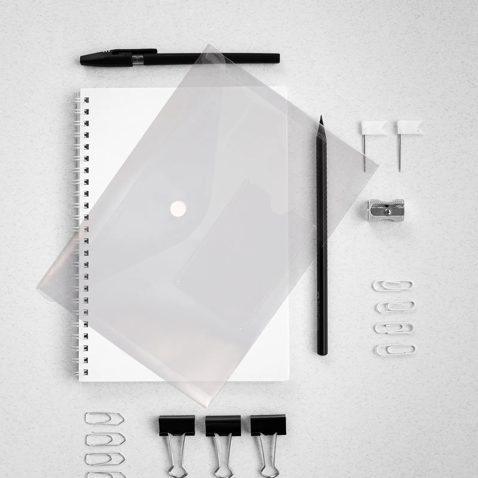 

12Pcs Transparent Document Holder Large Capacity Plastic File Folder Organizer for Office School Home Use Receipts Invoices