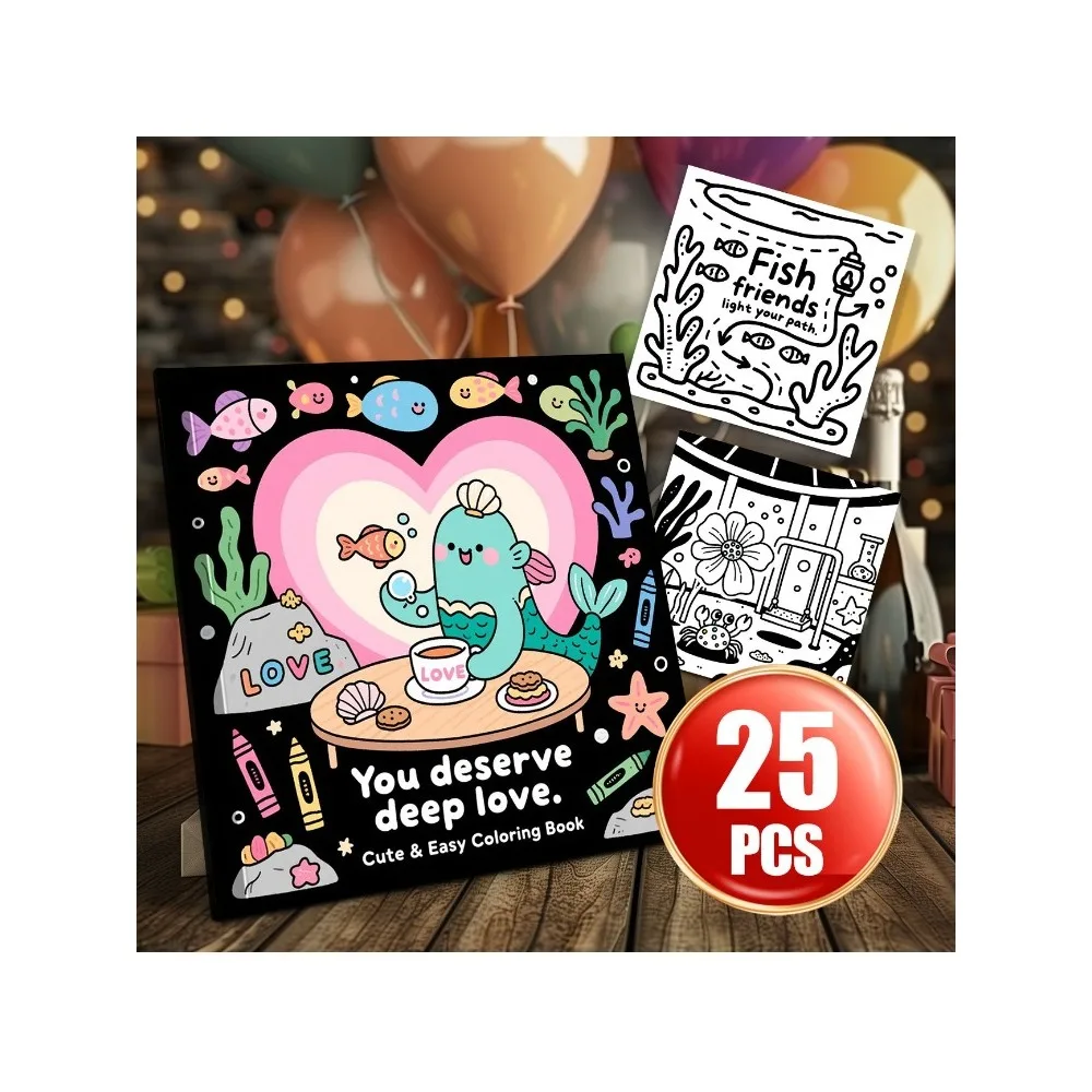 Dreamy Ocean Mermaid Song Graffiti Coloring Book DIY Creation Personal Expression Creative Graffiti With Vivid Details