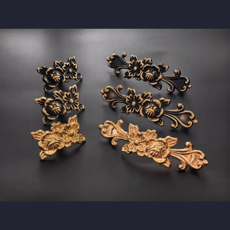 Nordic Brass Furniture Handles Bedroom Dresser Drawer Knobs and Decorative Handles Beautiful Handles for Cabinets and Drawers