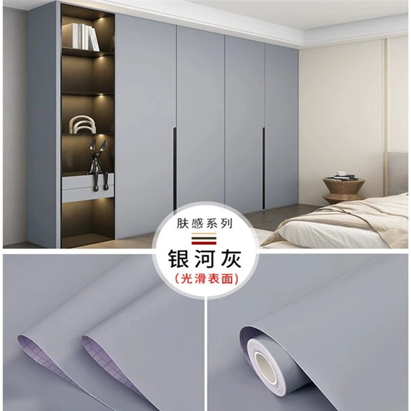 Thickened Skin Living Room Bedroom Wallpaper Wardrobe Renovation Cabinets Waterproof And Moisture-proof Self-adhesive Wallpaper