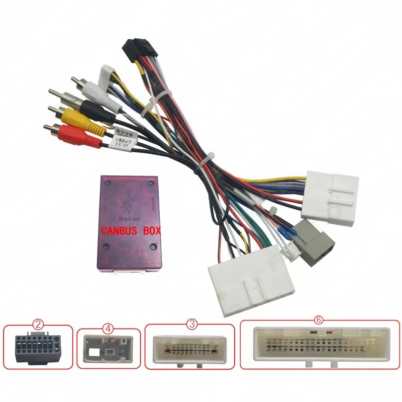 Radio Wiring Harness Adapter CAN Bus Decoder  Cable for Nissan Qashqai X-trail