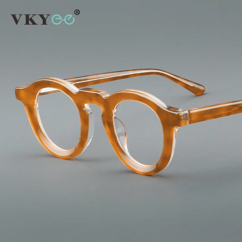 

VICKY Retro Personalized Simple Round Geometric Design Men Women Anti-blue Light Protection Glasses Customizable Prescription