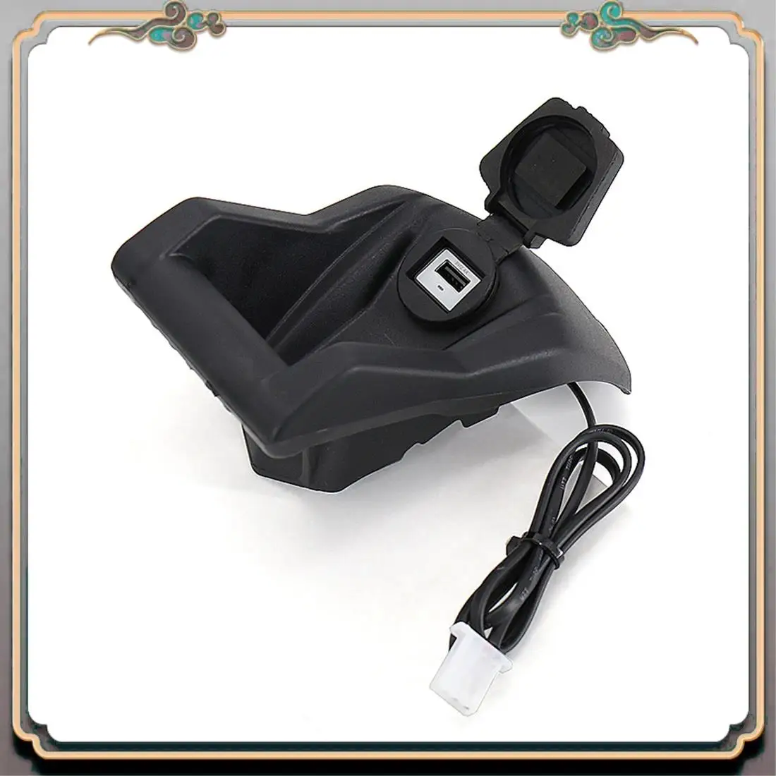 

A73Q-Motorcycle USB Charging Port Holder Mount For T-Max 560 TMAX560 TMAX530 DX SX GPS Phone Navigation Bracket
