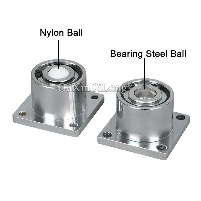 2PCS Heavy Precision Conveying Universal Ball Bearing Transfer Unit Conveyor Rollers Casters Bull Eye Wheel Loading 50~140KG/PCS