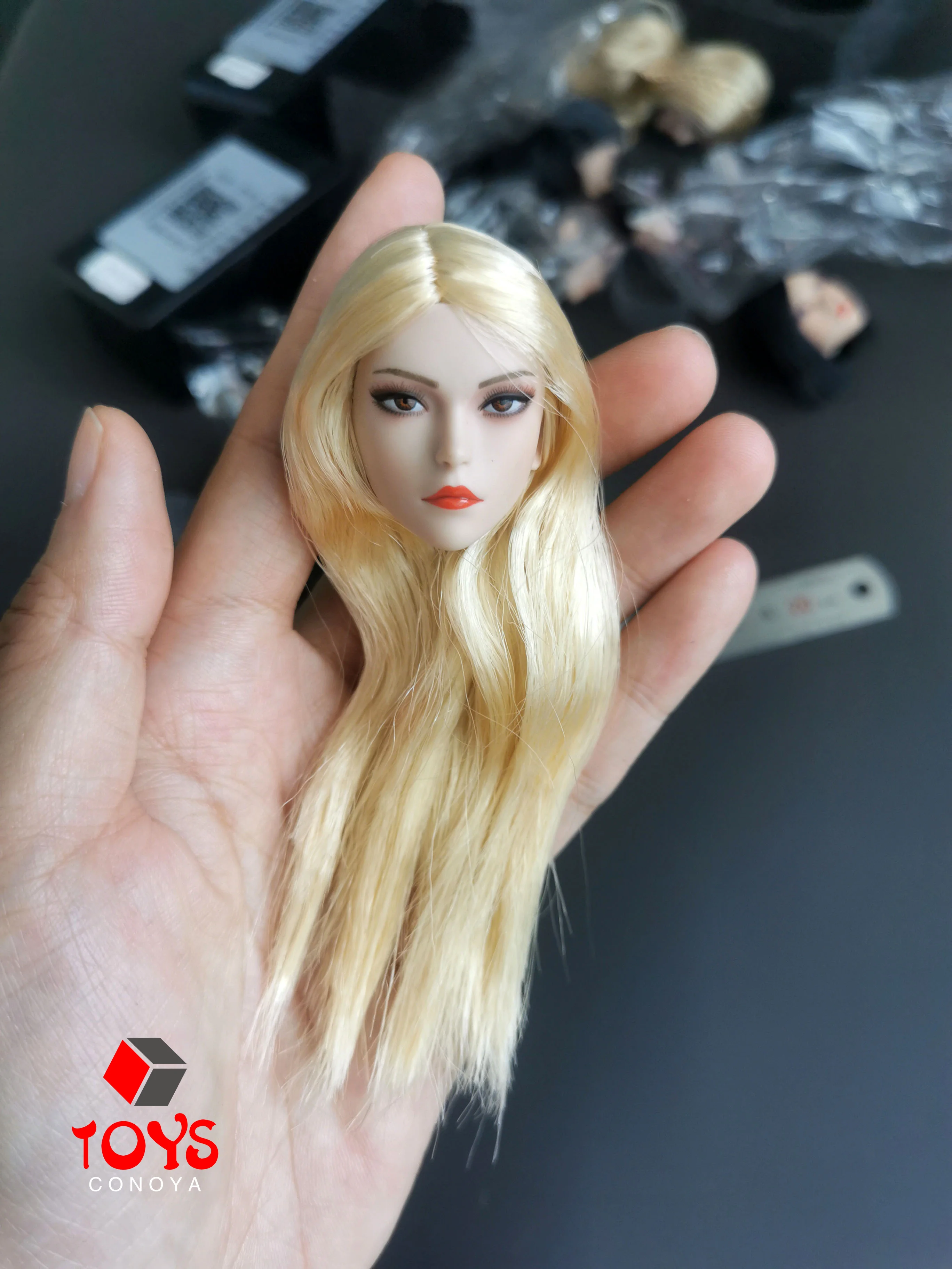Ymtoys ymt073 1/6 meier重いメイクヘッド,女性の頭の彫刻モデル,12