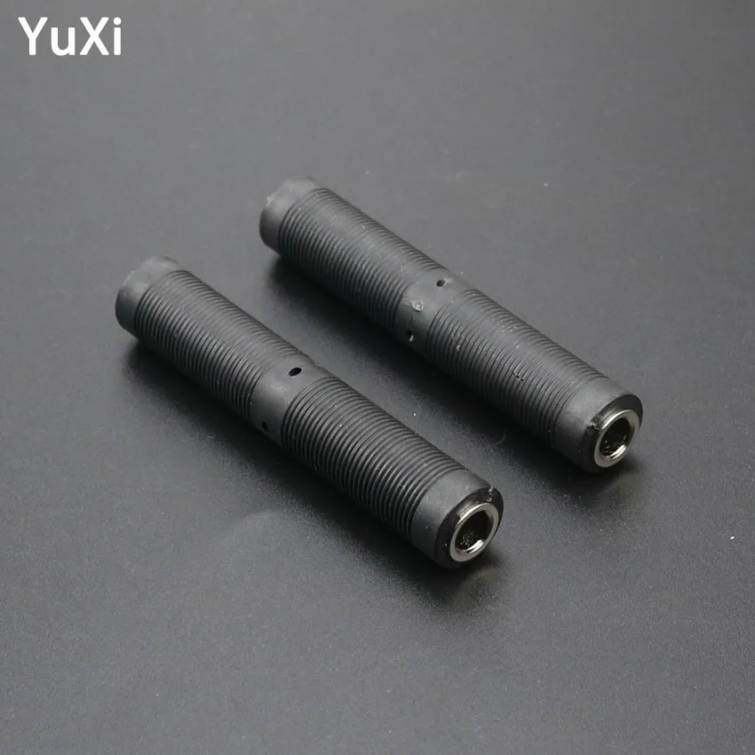 YuXi Audio jack 6.35mm Stereo z podwójną głowicą adapter wtyczki mikrofon konwerter łącznik kablowy złącze żeńskie do żeńskiego łącznik