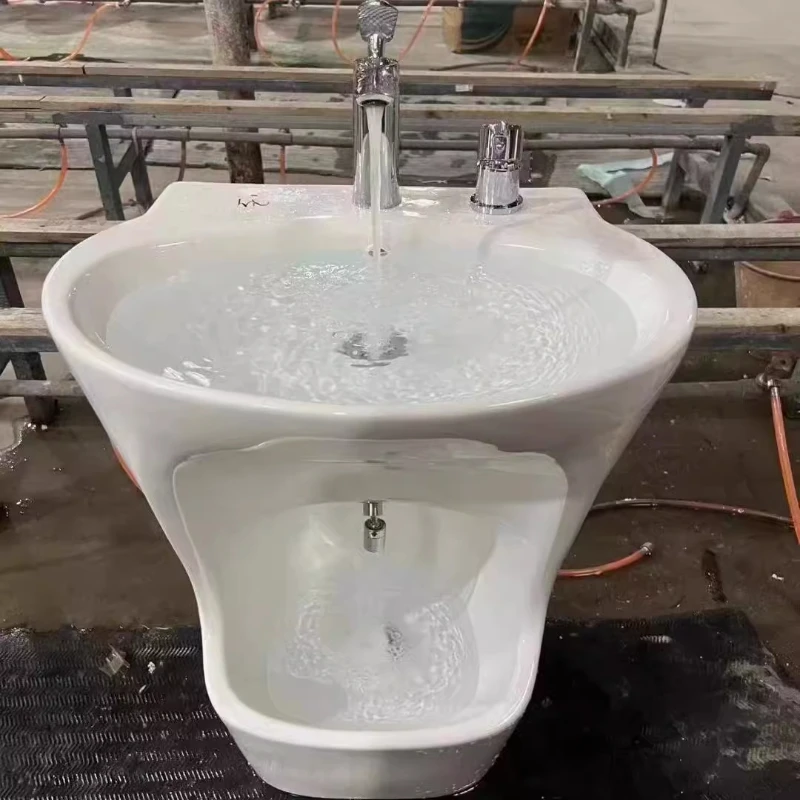 

Household washbasin, column basin, mop pool integrated with two balconies