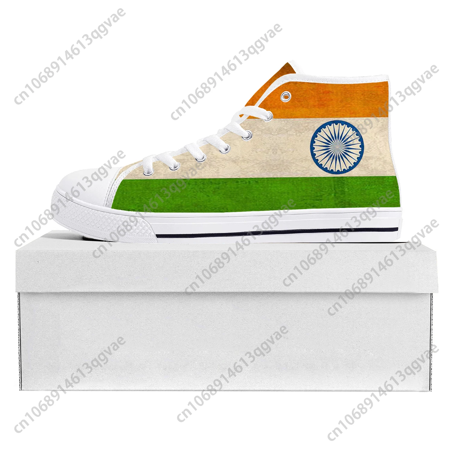 

Indian Flag High Top High Quality Sneakers Mens Womens Teenager Canvas Sneaker India Casual Couple Shoes Custom Shoe