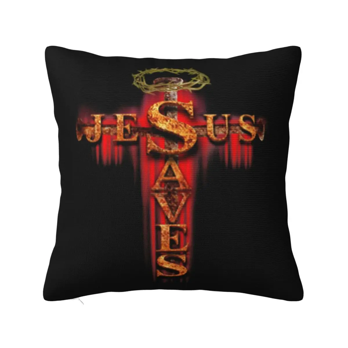 Christ Cross Jesus Saves Fly Fishing Graphic Letter New Arrival Designs Text Plus Size Hot Any Logo Designing Pillow Case