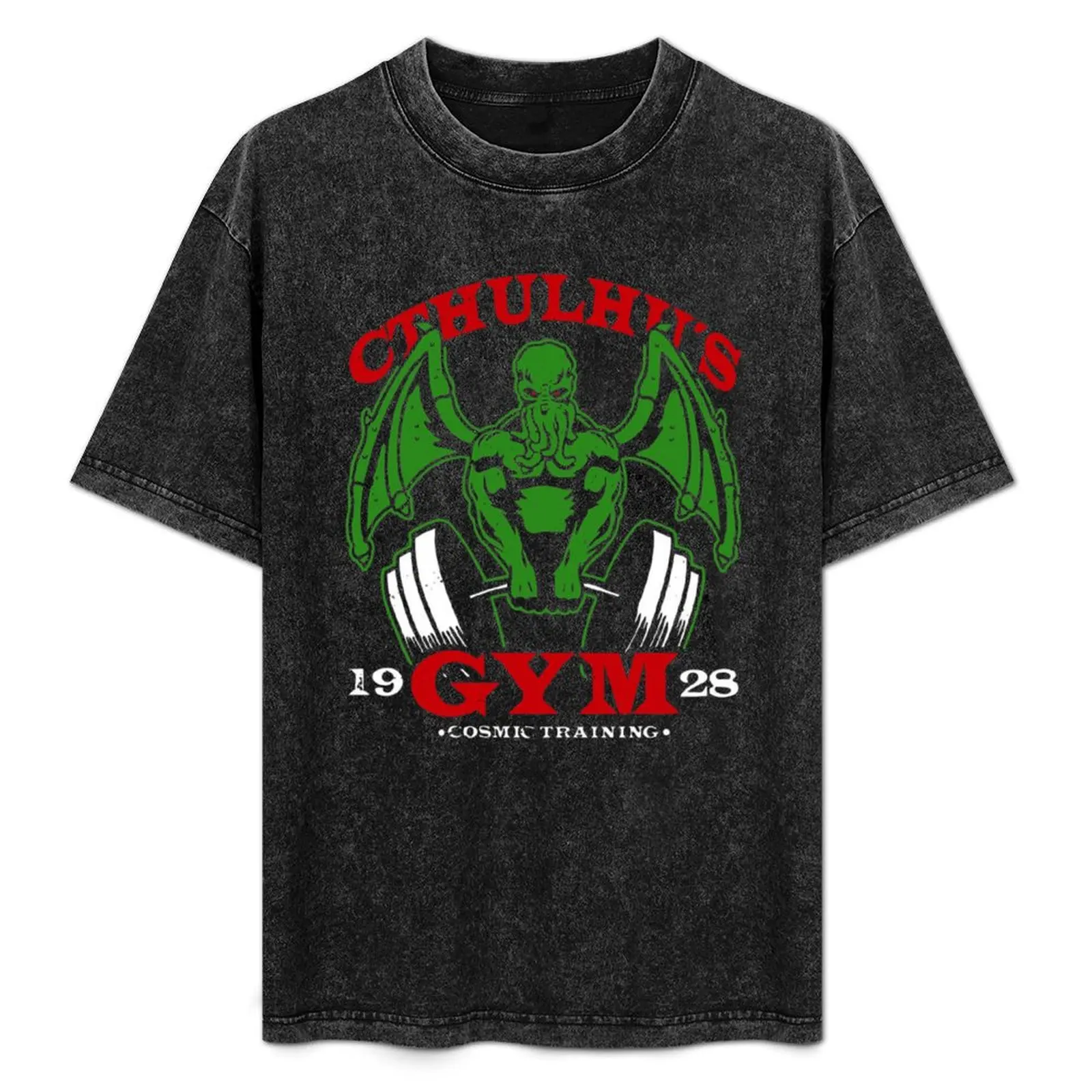 

Cthulhus Gym T-Shirt Short sleeve tee Blouse rapper graphic tees Clothing heavyweight t shirts for men
