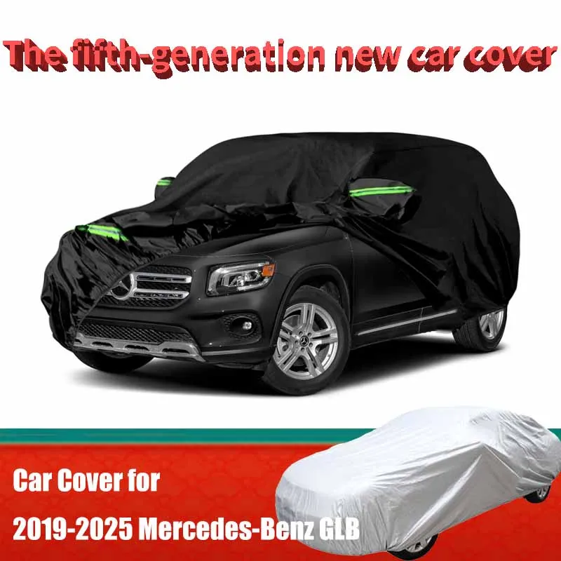 

Waterproof Car Covers Replace for 2019-2025 Mercedes-Benz GLB with Zipper Door & Windproof Bands for Snow Rain Dust Protection