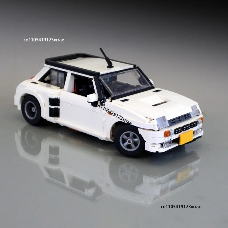 new-renault-5-turbo-supercars-building-blocks-diy-moc-1-13-champions-vehicle-sport-coupe-assembly-brick-kids-toy-birthday-gift