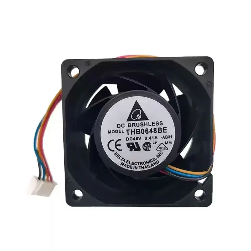 Original For Delta THB0648BE 48V 0.41A 6038 60mm 4Pin PWM Dual Ball Bearing 14700RPM Super Powerful DC Brushless Fan for Server