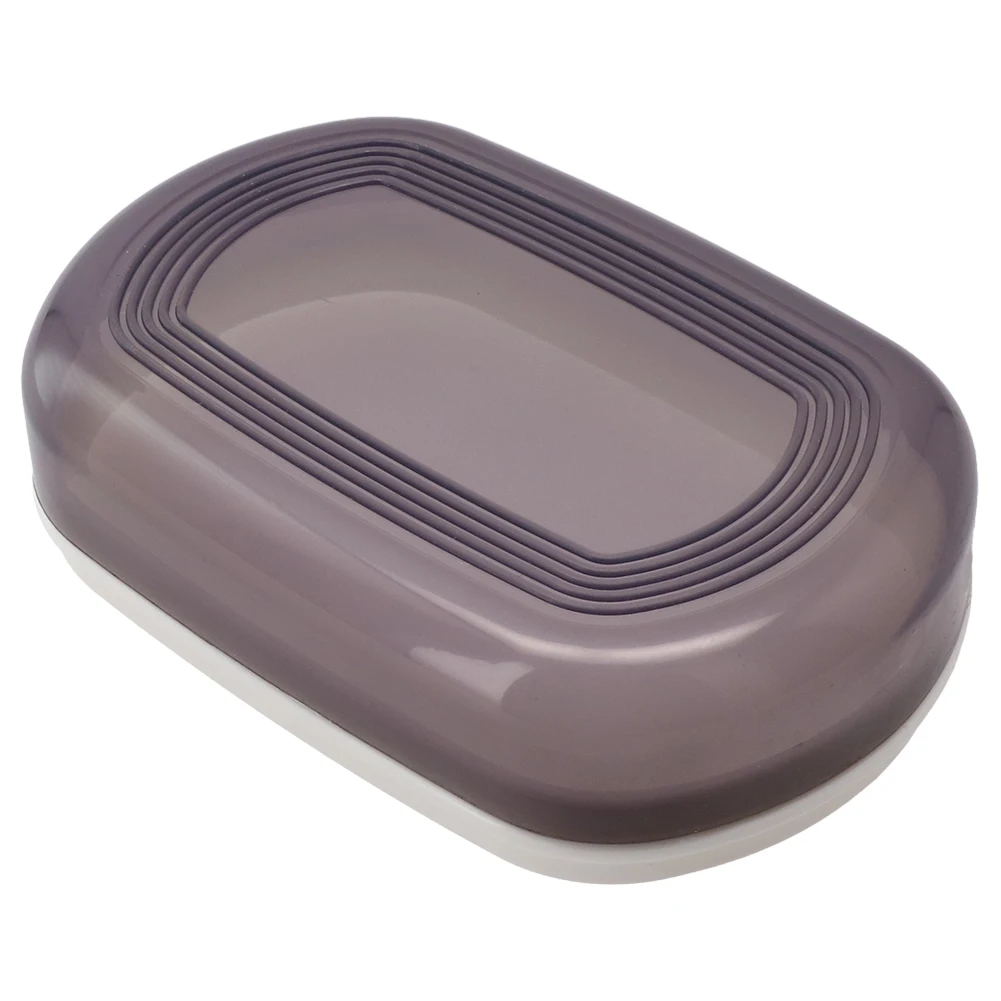 Multi-space Outdoor School Soap Box Soap Case White Bathroom Container Black PP Material For Outdoor Picnic Camping