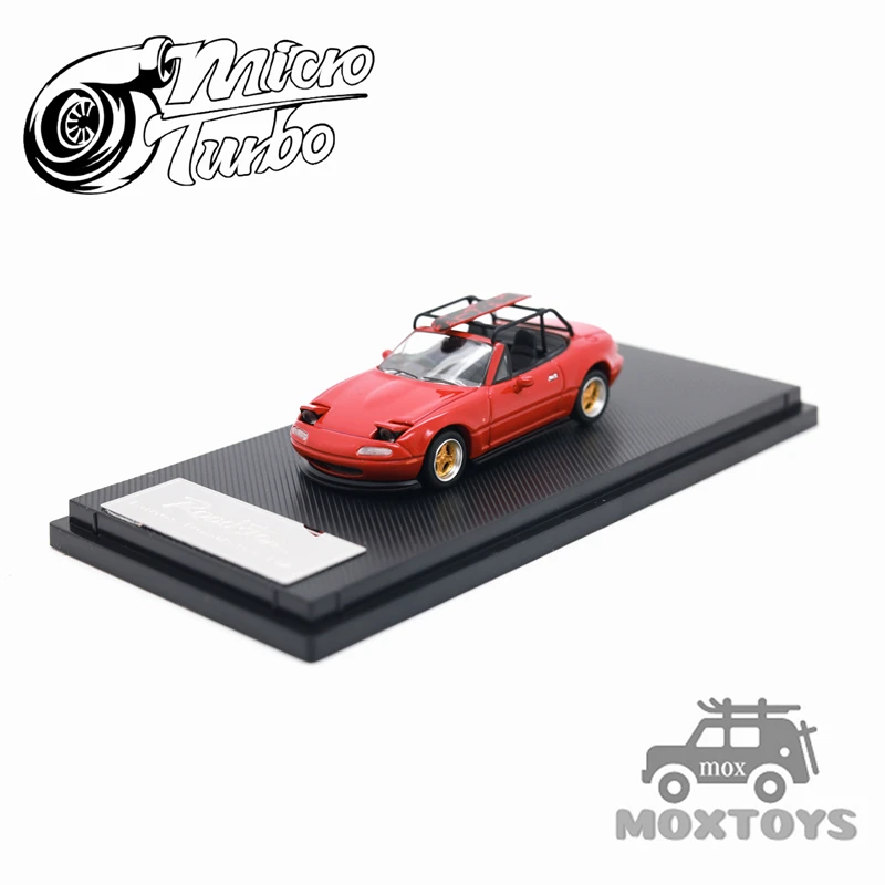 

MicroTurbo 1:64 Eunos Roadster MX5 NA Red Metallic Limited999 Diecast Model Car
