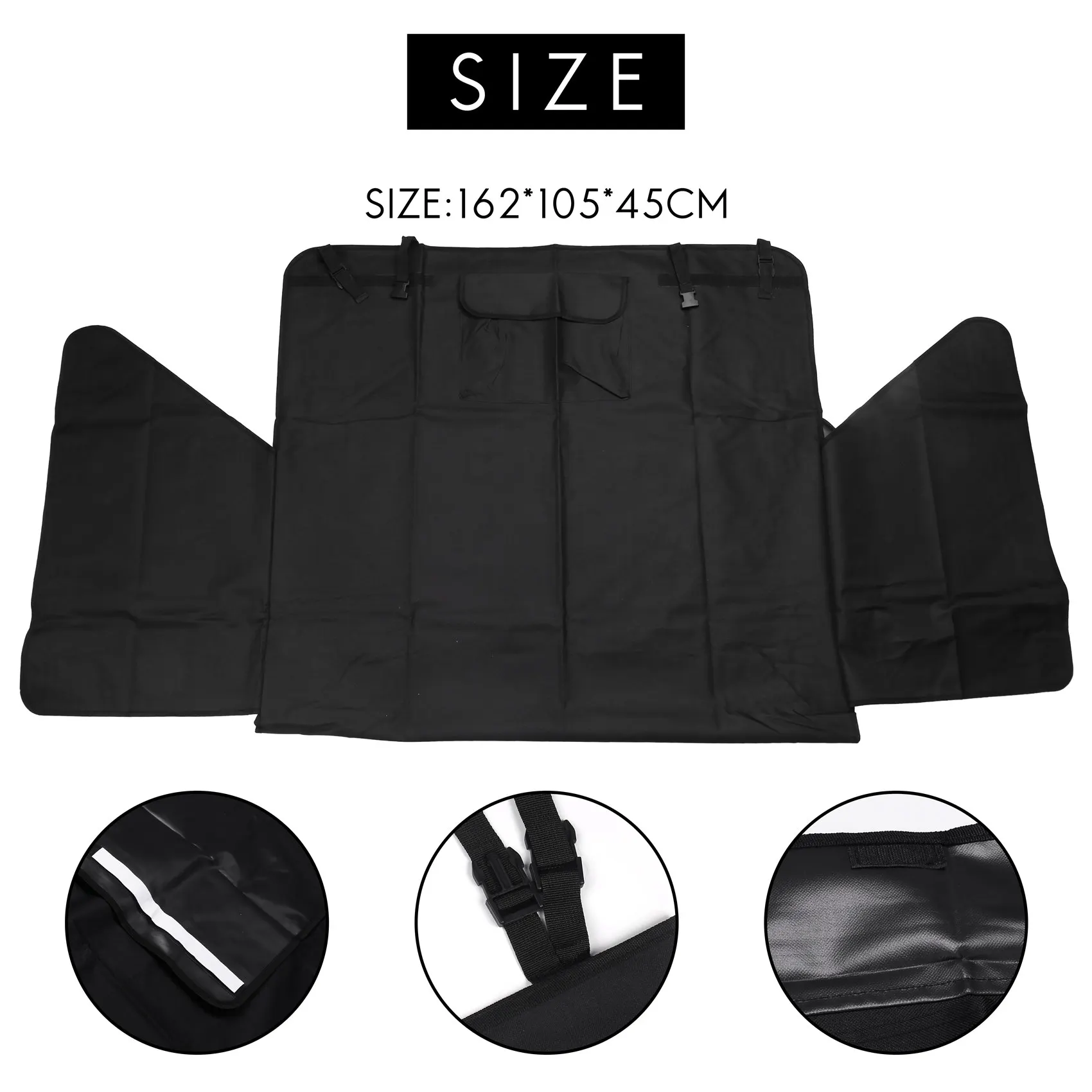 BHTS-Dog Trunk Protector Dog Waterproof Trunk Cover For Dogs Car Universal Dog Protective Cover With Side Guard Protective Cover