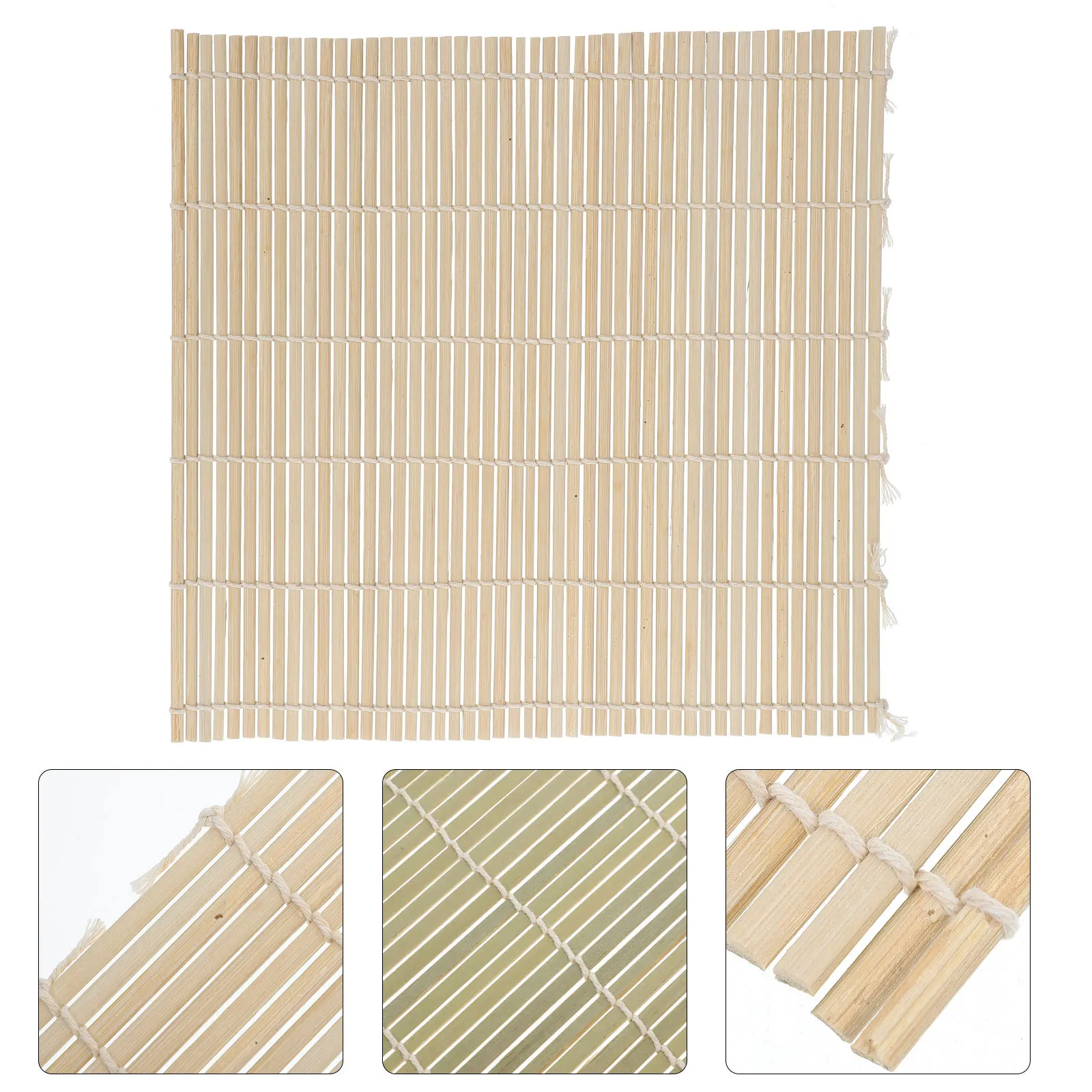 

1Pcs Green Bamboo Sushi Roller Mat Material Sushi Making Tool Easy Clean Essential for Homemade Maki Rolls Kitchen Use